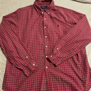Ralph Lauren Men's Red Plaid Shirt
